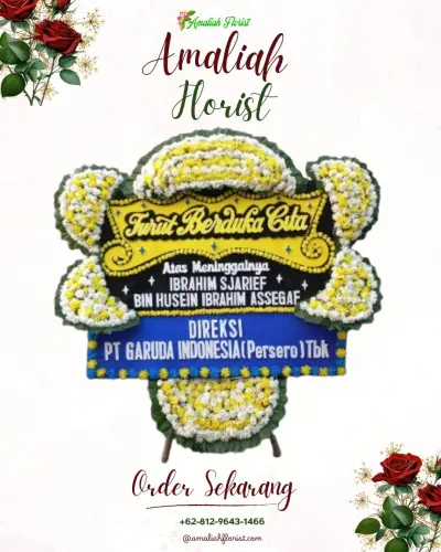 Papan Bunga Duka di Pancoran Mas